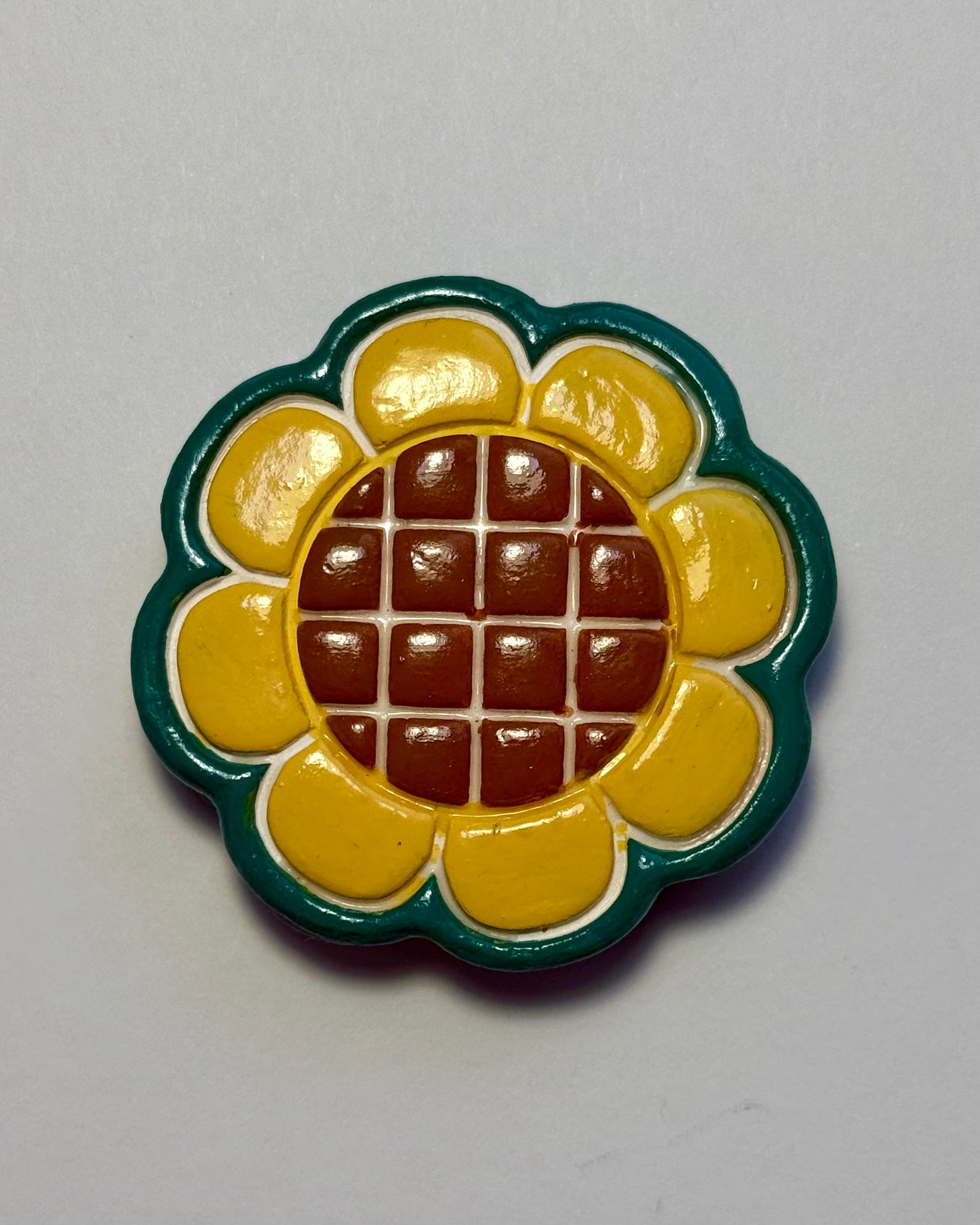 Clay Magnet Floral