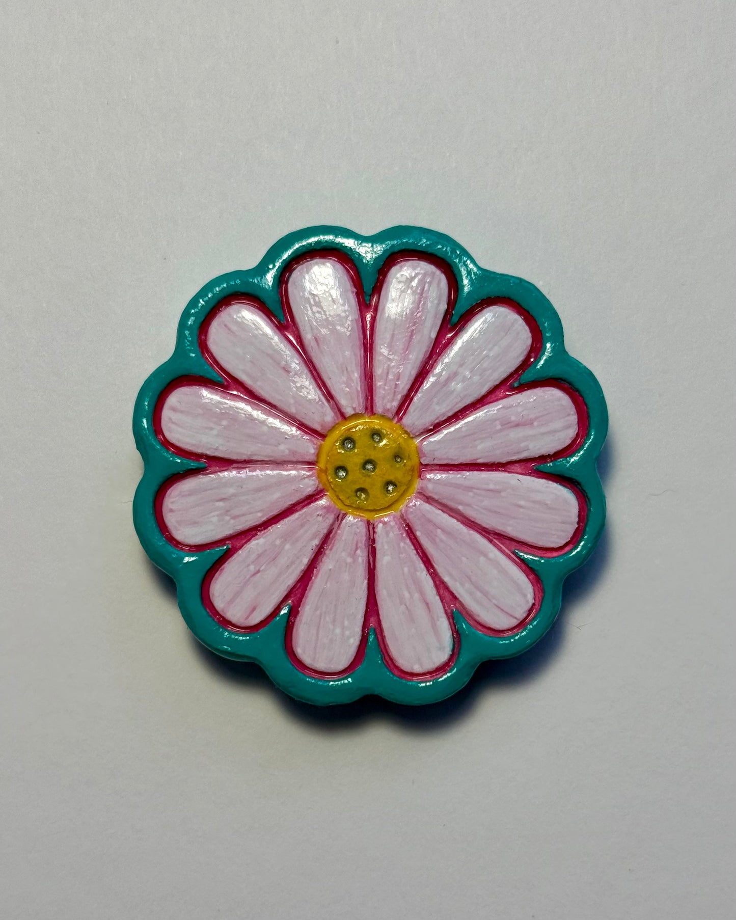 Clay Magnet Floral