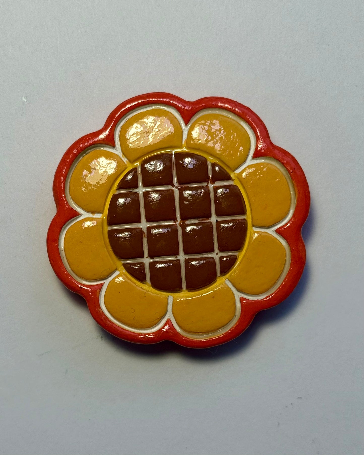 Clay Magnet Floral