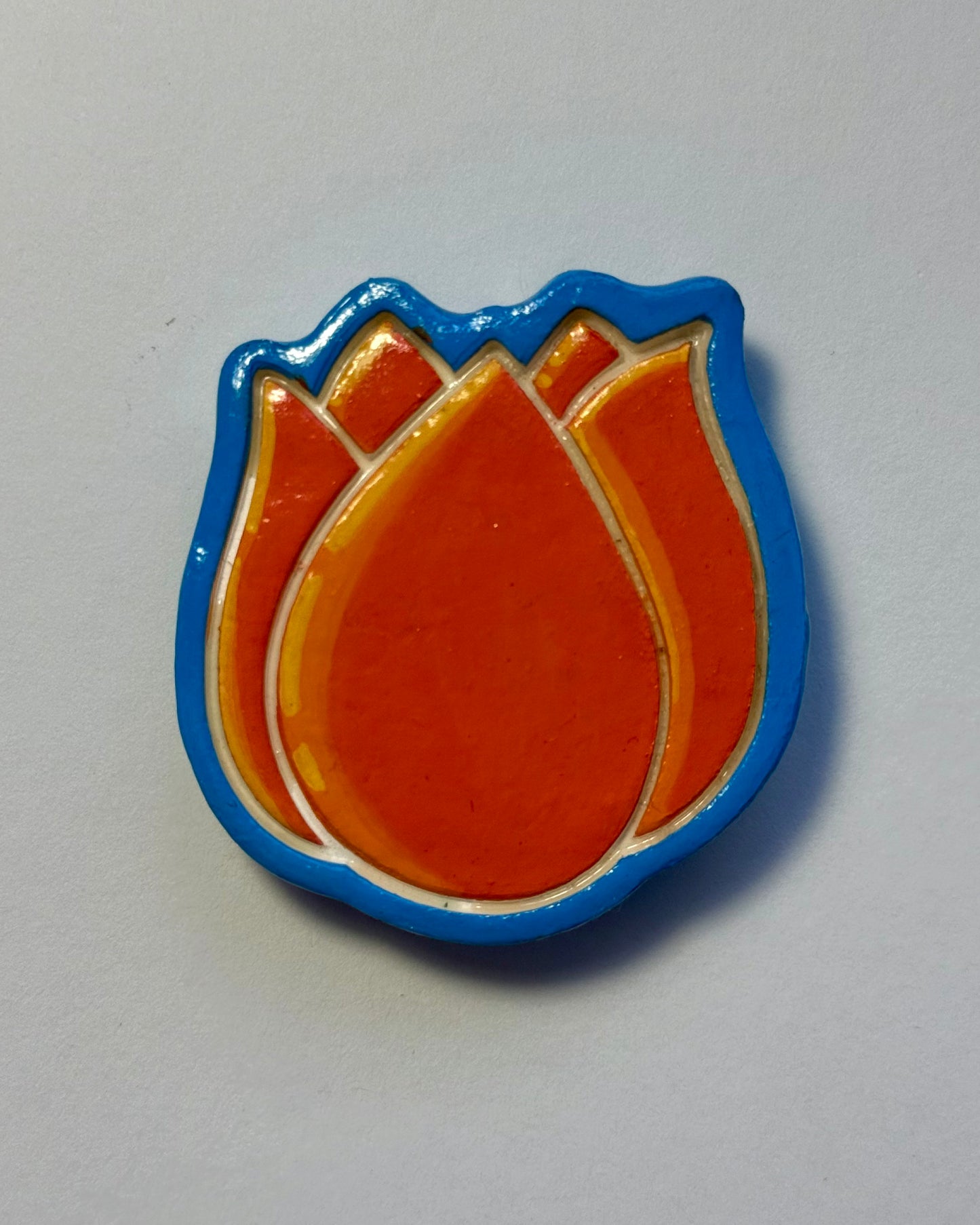 Clay Magnet Floral